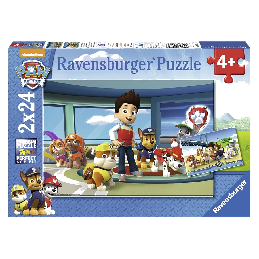 Ravensburger Paw Patrol Puzzle 2x 24 Teile, Hilfreiche Spür-Nasen