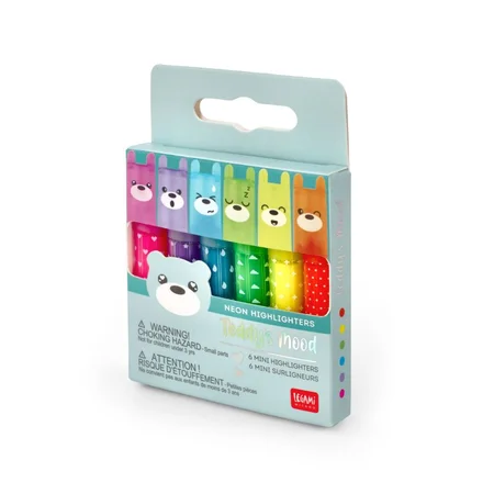 Teddy's Mood, Set mit 6 Mini-Highlightern