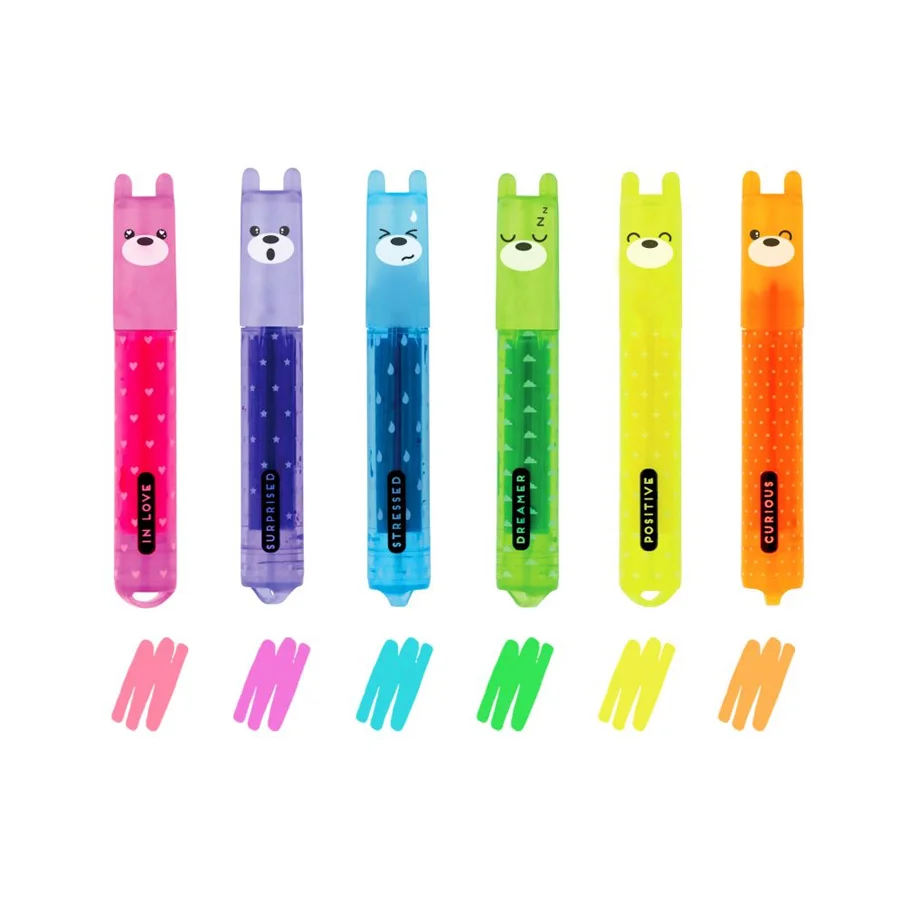 Teddy's Mood, Set mit 6 Mini-Highlightern