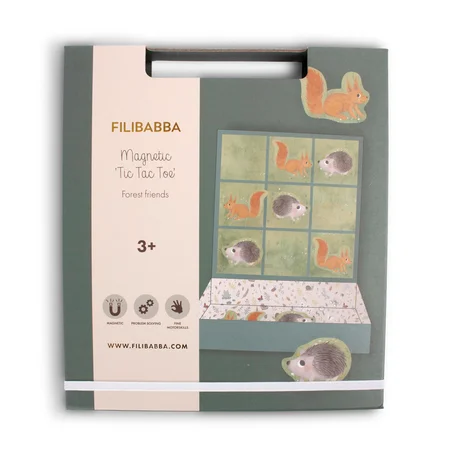 Filibabba magnetisches Tic Tac Toe,  Waldtiere