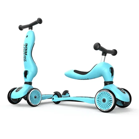 Scoot and Ride 2-i-1 Laufrad, Highway Kick 1 - blueberry