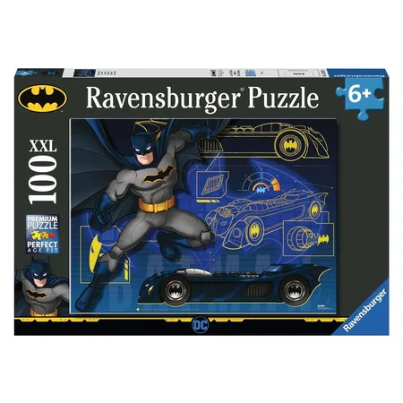 Ravensburger Batman und Batmobil-Puzzle mit großen Teilen, 100 Teile