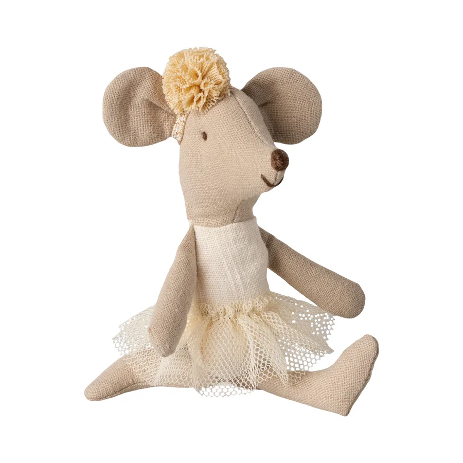 Maileg Ballerina Maus, kleine Schwester - off white