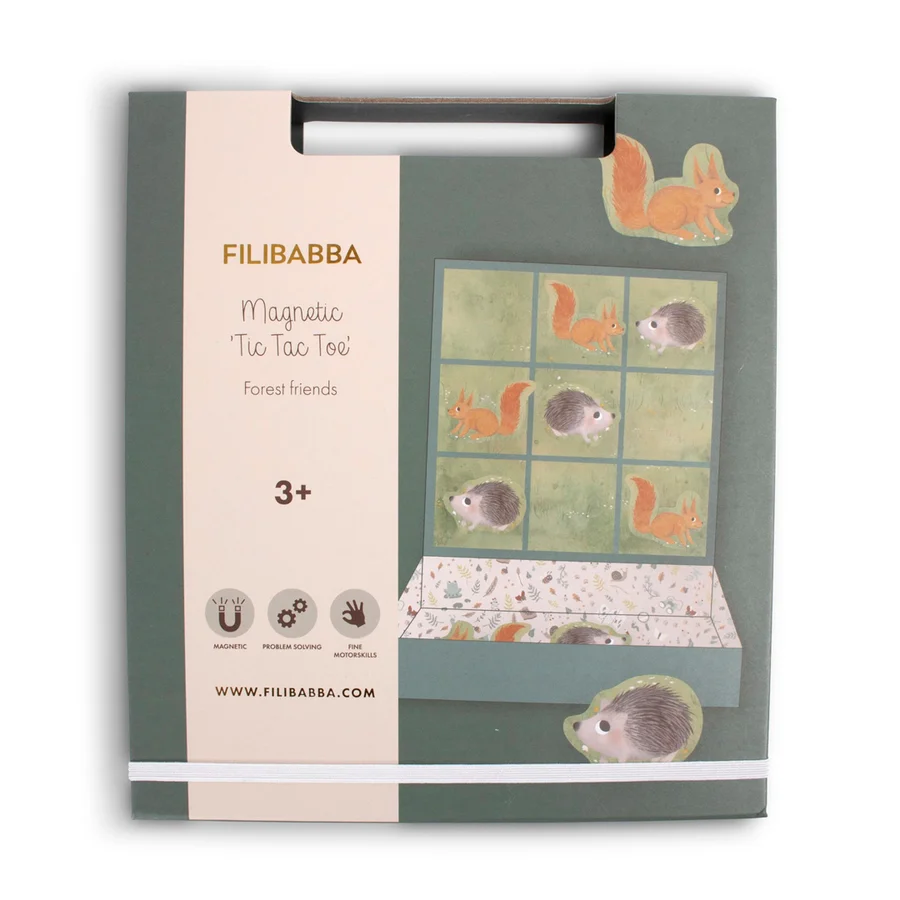 Filibabba magnetisches Tic Tac Toe,  Waldtiere