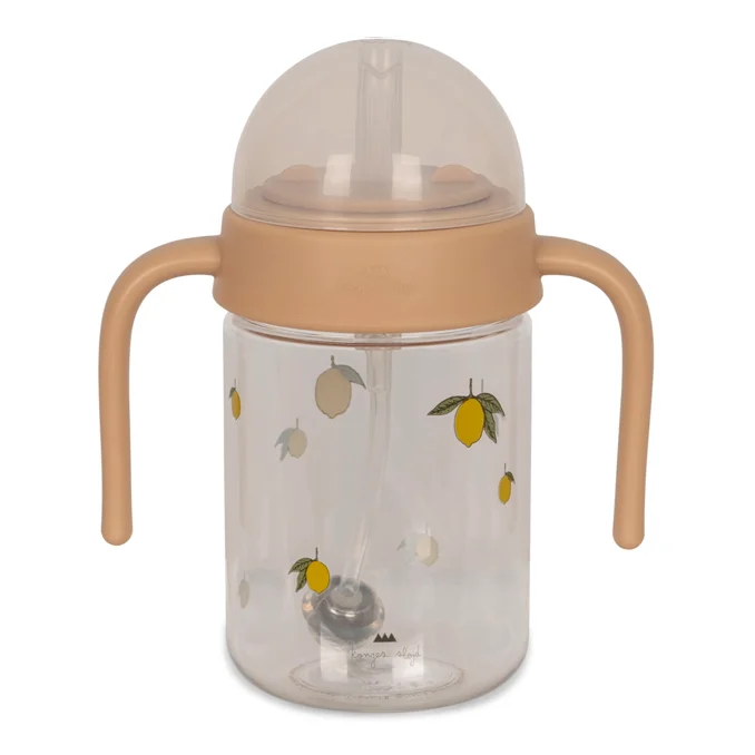 Konges Sløjd Baby-Trinkflasche mit Griff, Lemon