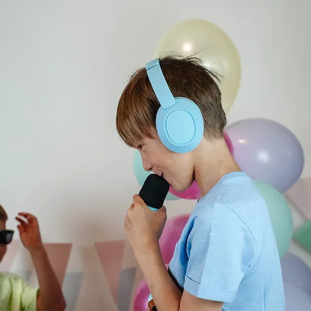 Lalarma Hybrid Active Noise Cancelling Kopfhörer, blau
