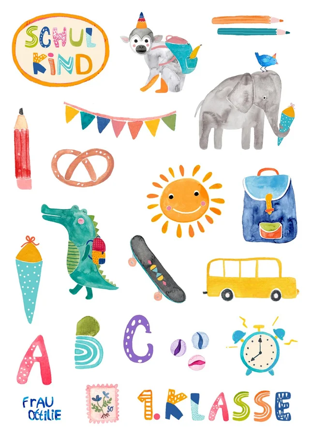 Stickerbogen *Einschulung*
