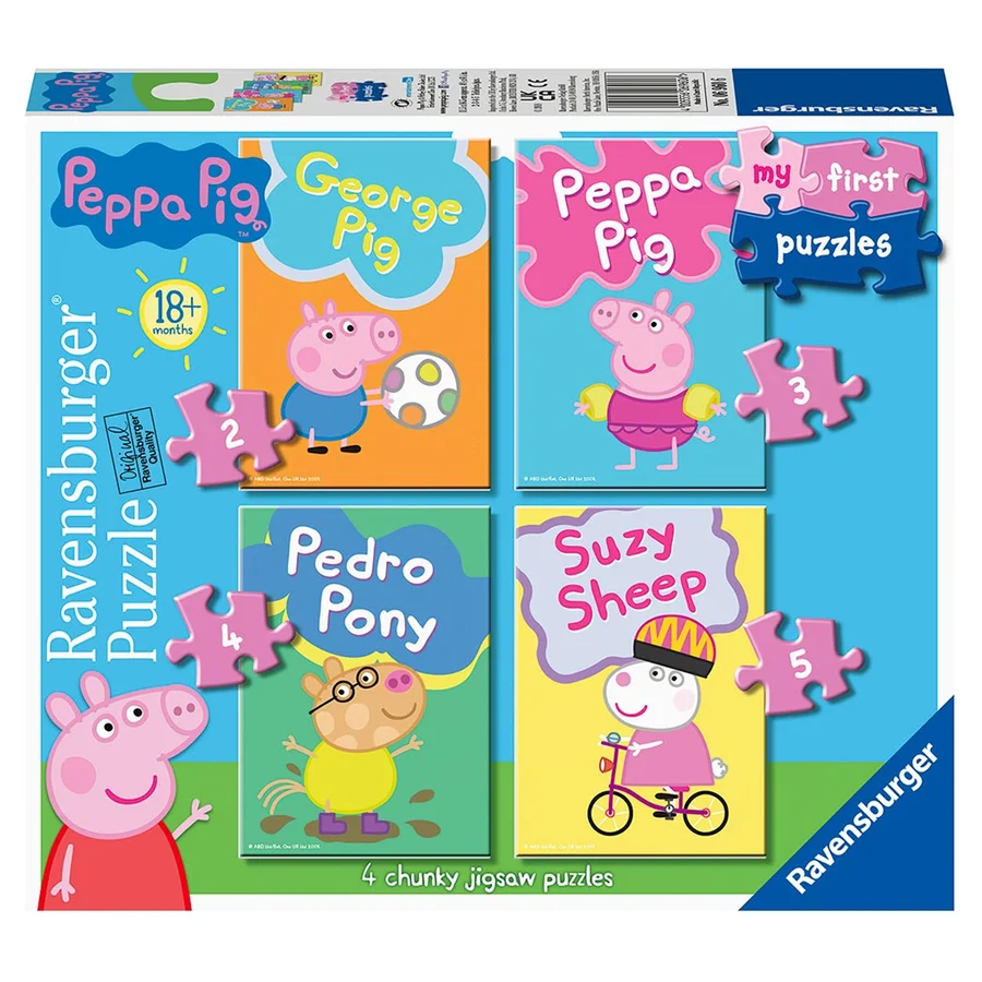 Ravensburger Peppa Pig Mein erstes Puzzle 2,3,4 und 5 Teile