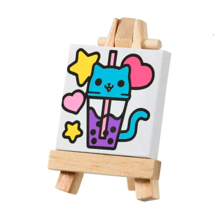 Real Littles micro crafts, canvas art
