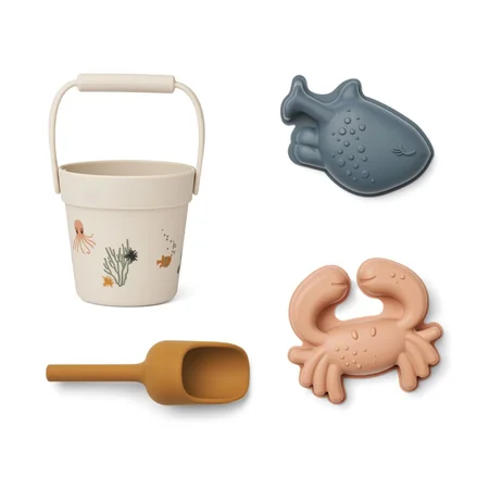 Mini Strandset Sea Creature, sandy, Liewood