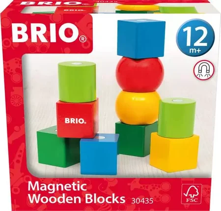 BRIO Magnetische Holzbausteine