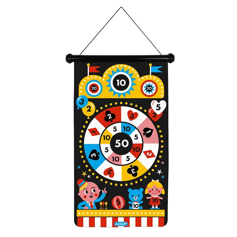 Janod Magnetische Dartscheibe, Fun Fair