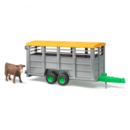 Bruder Livestock Viehanhänger mit Kuh