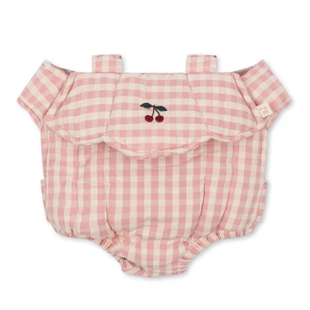 Konges Sløjd Puppen-Babytrage, powder pink check
