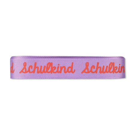 Geschenkband-Set „Schulkind“, flieder/rosa