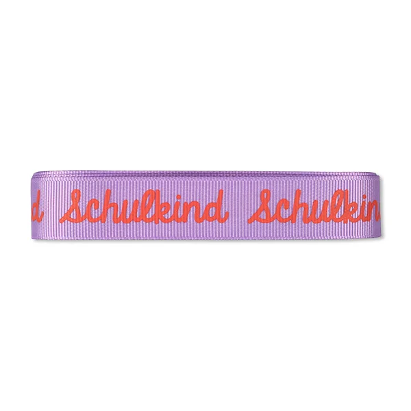 Geschenkband-Set „Schulkind“, flieder/rosa