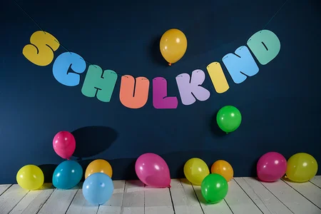 Girlande Rainbow Colours - Schulkind 