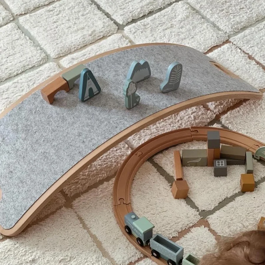 CurveLab Balance Board mit Filz, Major Arc - dunkelorange