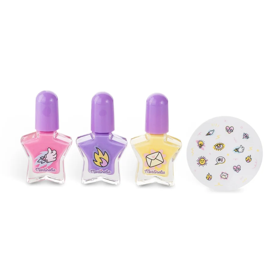 Dose mit Nagellack und Aufklebern, super girl, Martinelia 