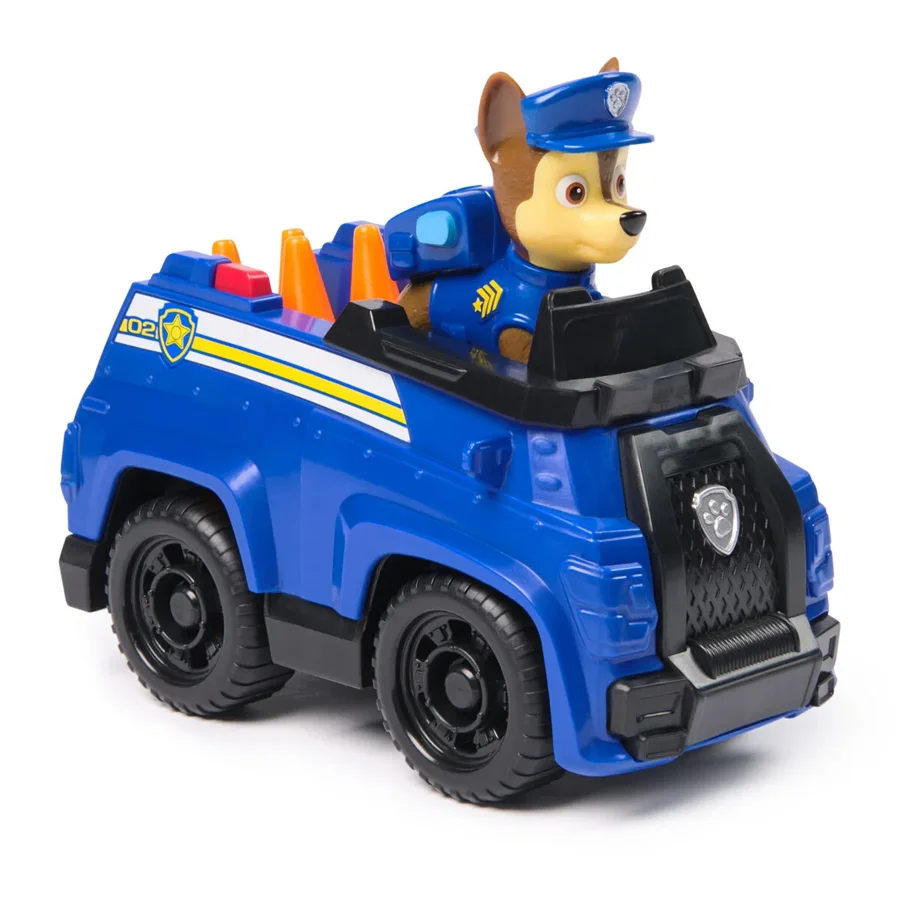 Paw Patrol Basic Vehicle Polizeifahrzeug mit Chasefigur