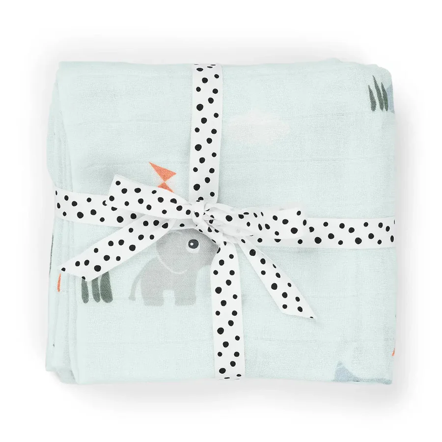 Done by Deer Stoffwindeln 2er-Pack, Playground Blue