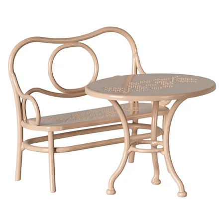 Maileg Caféset für Mama & Papa Maus, hellrosa