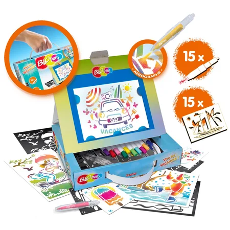 BLOPENS Tragbares Kreativset Vacances Airbrush