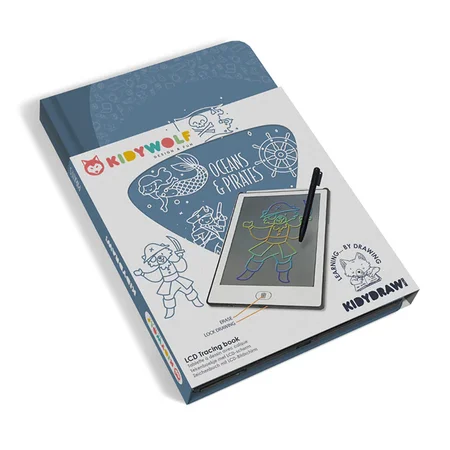 Kidydraw Mini Skizzenbuch mit LCD Bildschirm, Meer & Piraten