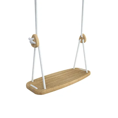 Lillagunga Schaukel "Classic", Eiche, weiße Seile, 3,80-4,80 m