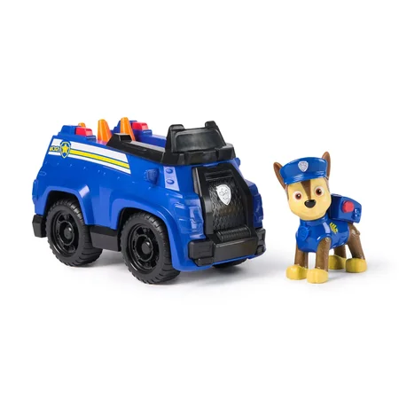 Paw Patrol Basic Vehicle Polizeifahrzeug mit Chasefigur