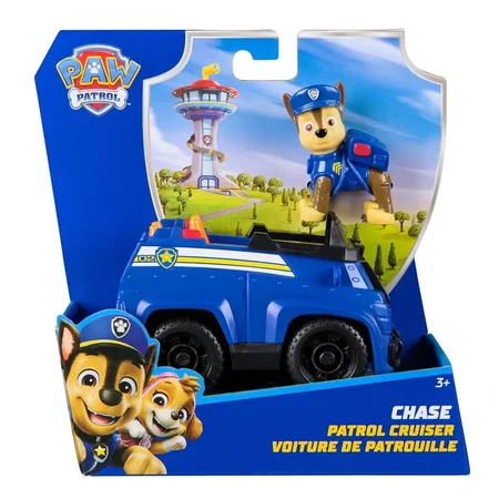 Paw Patrol Basic Vehicle Polizeifahrzeug mit Chasefigur
