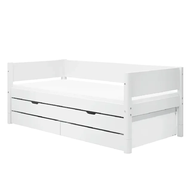 FLEXA Einzelbett mit Ausziehbett, weiß