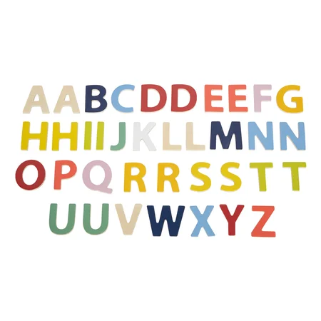 Bunte Magnetbuchstaben „Educate“