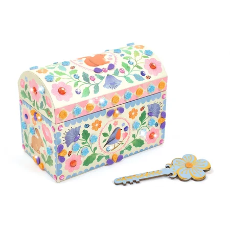 Djeco DIY, Schatzkiste rosa