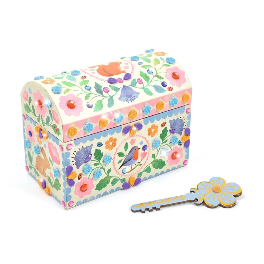 Djeco DIY, Schatzkiste rosa