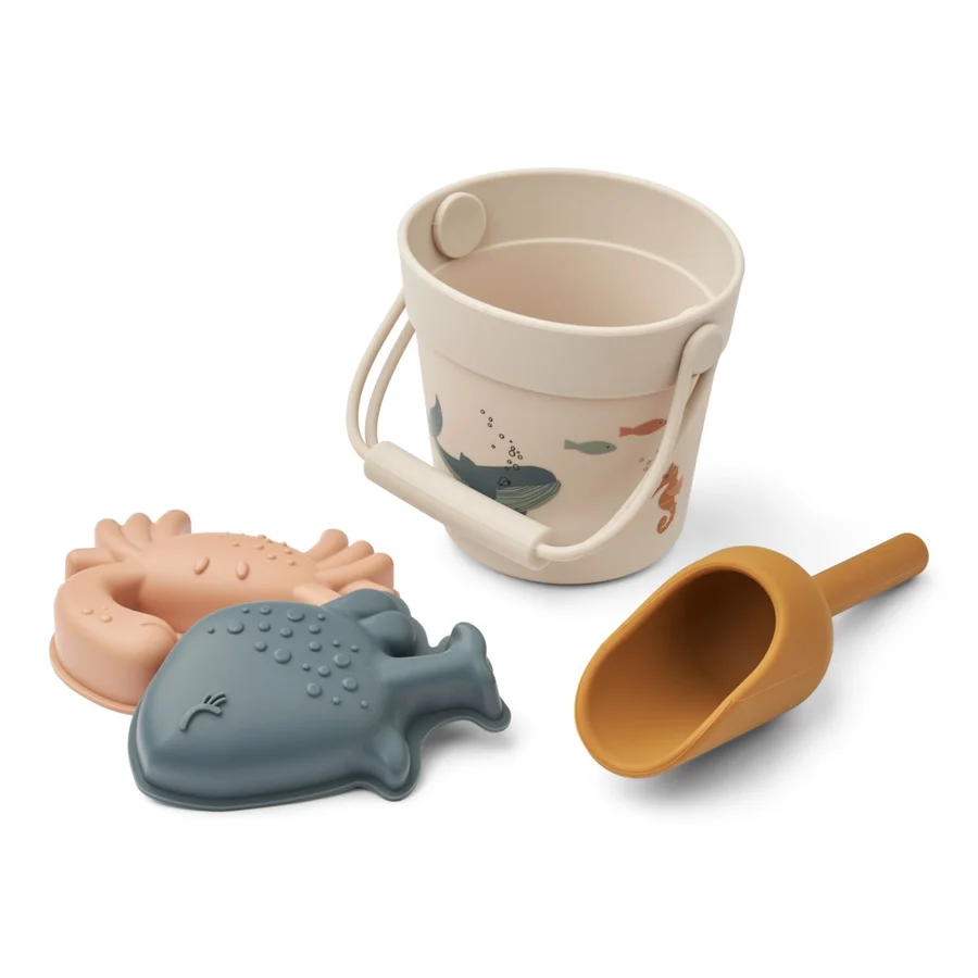 Mini Strandset Sea Creature, sandy, Liewood