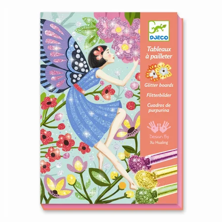 Djeco Kreativbox, Glitzerkarte - Fee