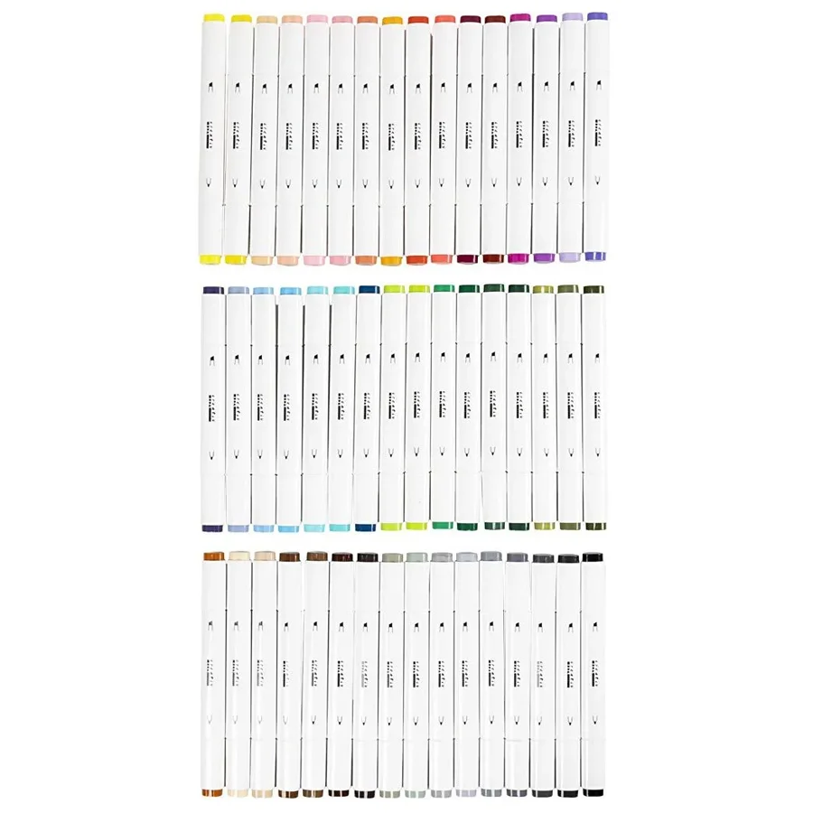 Illustration Marker, 48 stk Standardfarver, Streg 1+8 mm