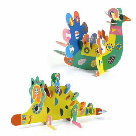 Djeco kreatives Spiel, Kreative Formgebung - 3D Tiere