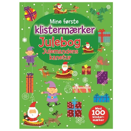 Julebog med klistermærker - Julemandens kanetur