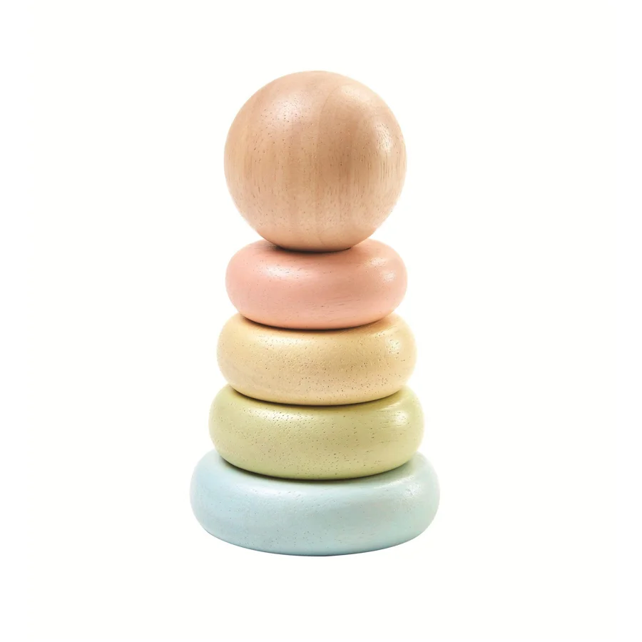 PlanToys Stapelturm, pastell