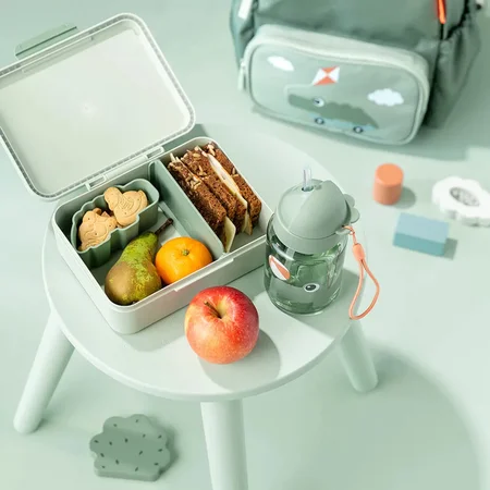 Done by Deer Lunchbox mit Trennwand, Playground Green