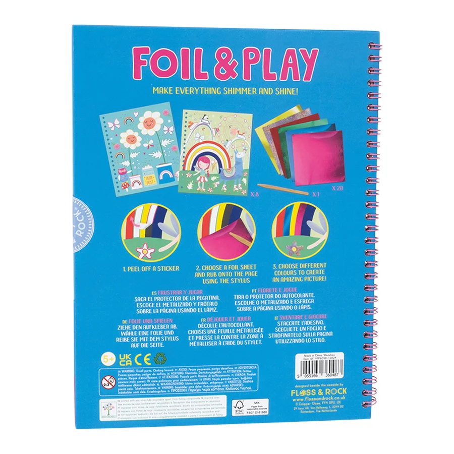 Floss & Rock Malen mit Folie, Rainbow Fairy