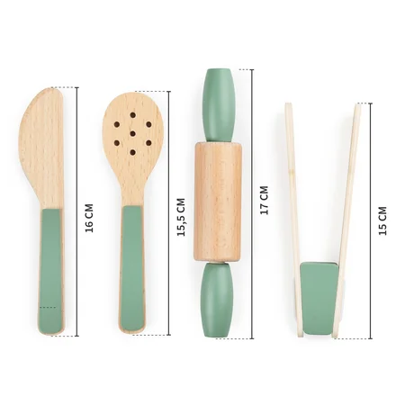 Sebra Küchenutensilien-Set aus Holz