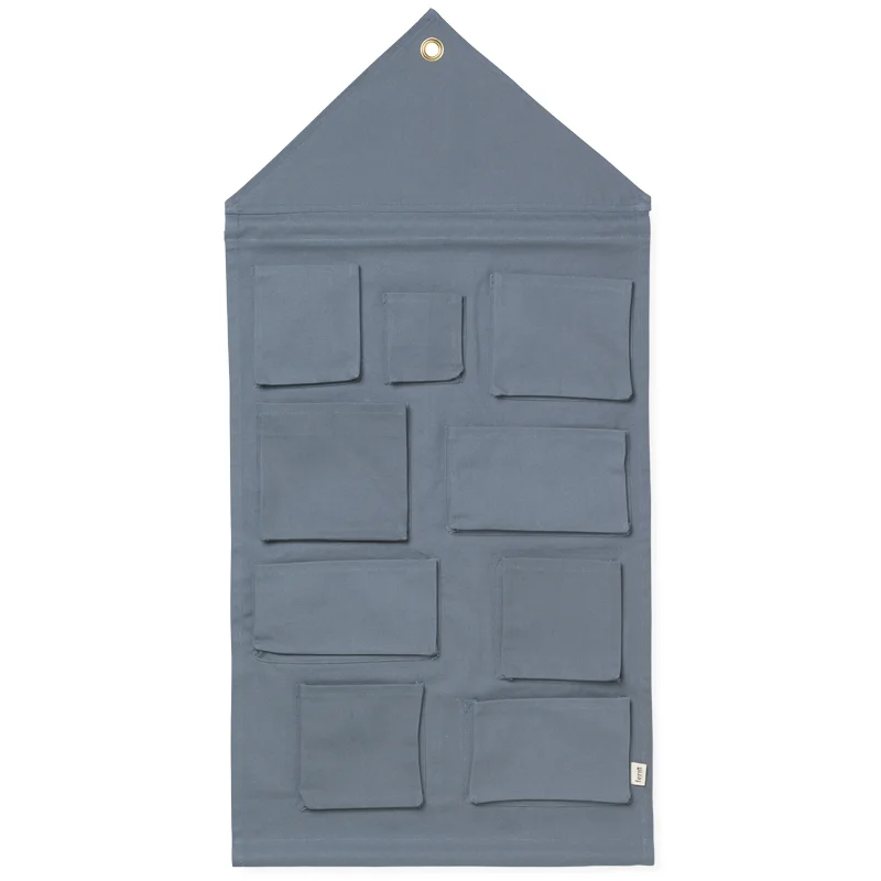 Ferm Living organizer hus, dusty blue