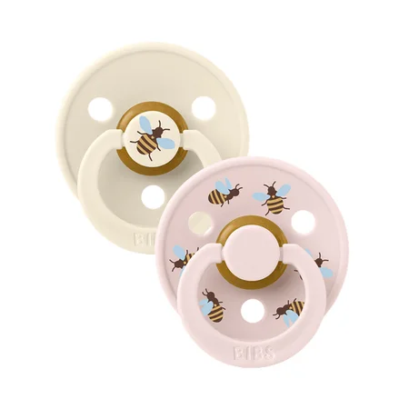 BIBS 2er-Pack Studio Colour Schnuller Gr 1 - Bumblebee Ivory Mix