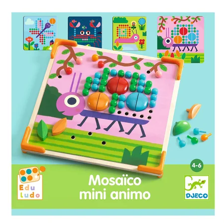 Djeco Stiftmosaik, Kleine Tiere