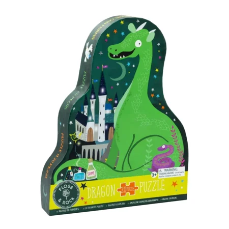 Kinderpuzzle, 20 Teile - Drache, Floss & Rock 