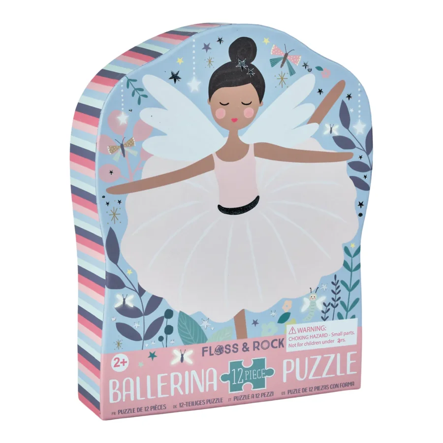 Kinderpuzzle, 12 Teile - Ballerina, Floss & Rock 