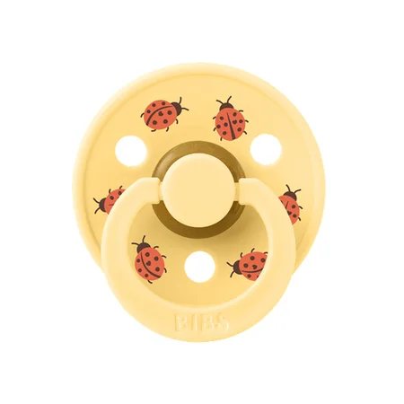 BIBS Studio Colour Schnuller Gr. 2 - Ladybug Friends Pale Butter